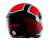 Capacete Honda com Viseira Solar _ HF3 Preto/Vermelho